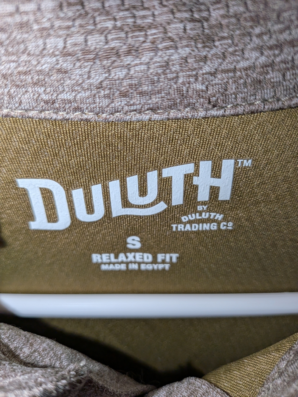 Duluth Trading Co Brown Heather Polo - Picture 2 of 6